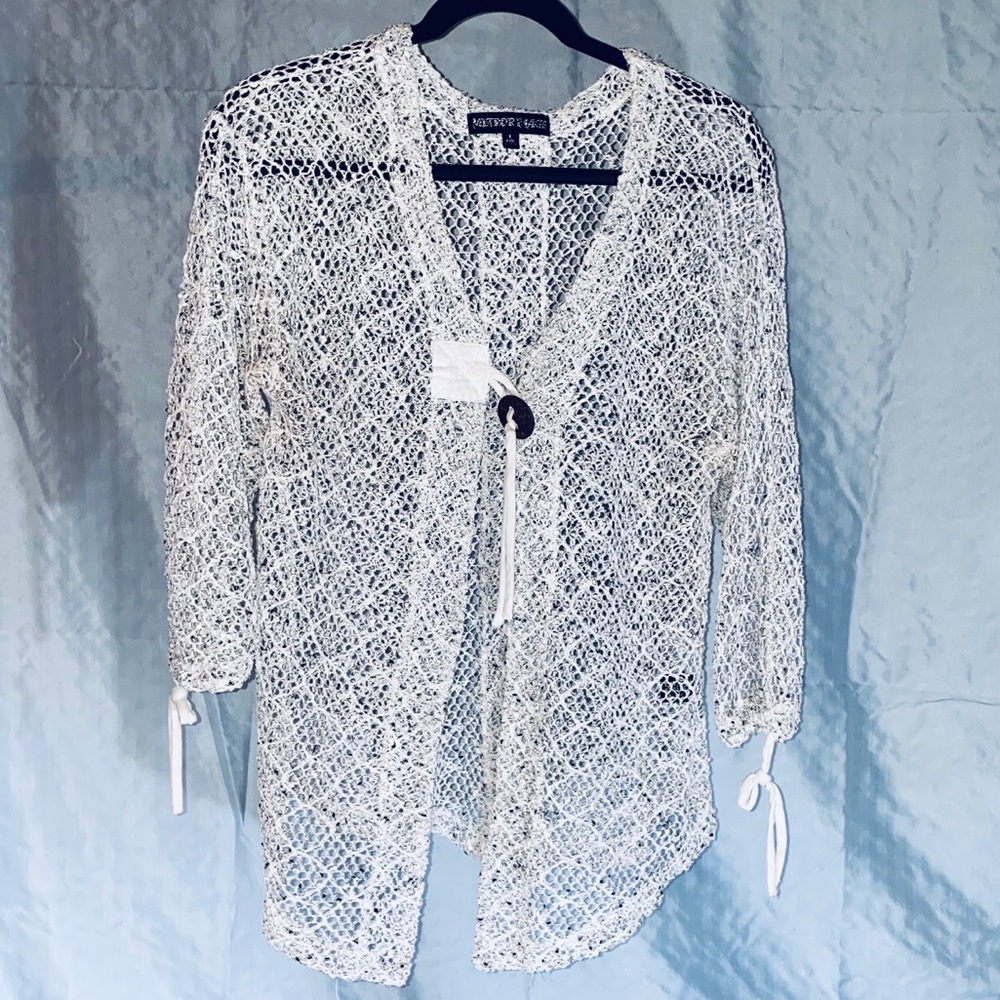 Women’s Mistror Image Crochet Cover-Up Jacket